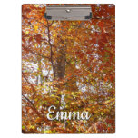 Branches of Orange Leaves Autumn Nature Clipboard