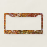 Branches of Orange Leaves Autumn Nature License Plate Frame