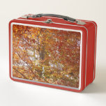 Branches of Orange Leaves Autumn Nature Metal Lunch Box