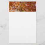Branches of Orange Leaves Autumn Nature Stationery