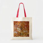 Branches of Orange Leaves Autumn Nature Tote Bag