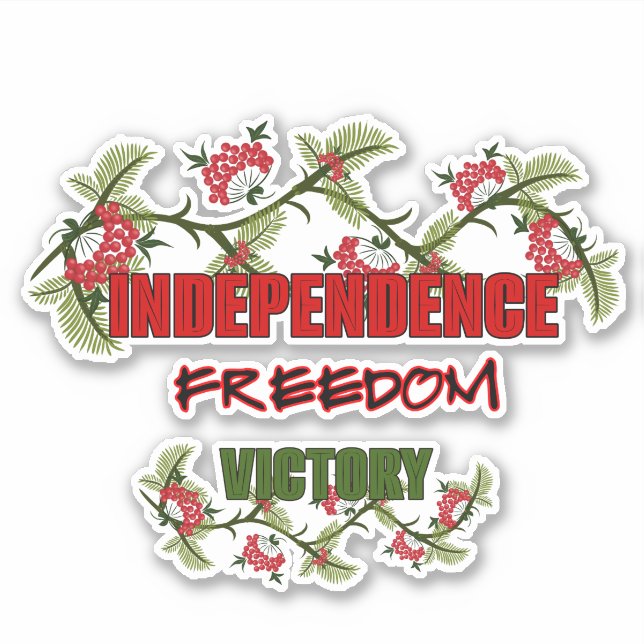 Branches of viburnum  sticker (Front)