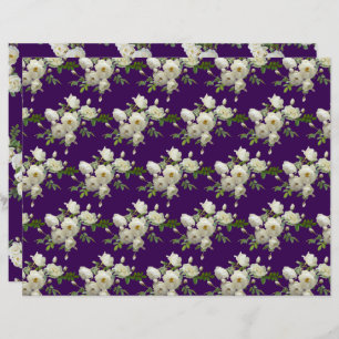 Branches of White Roses Pattern