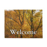 Branches of Yellow Leaves Bright Autumn Colorful Doormat