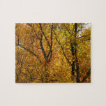 Branches of Yellow Leaves Bright Autumn Colorful Jigsaw Puzzle