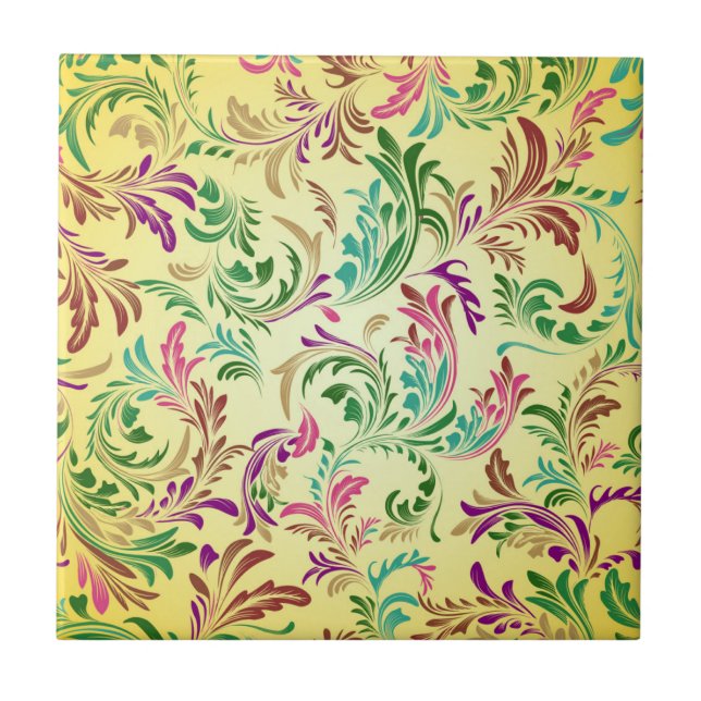 Branches Pattern Design-78466 Ceramic Tile (Front)
