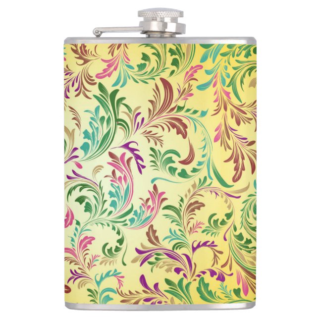 Branches Pattern Design-78466 Flask (Front)