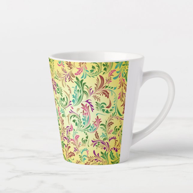 Branches Pattern Design-78466 Latte Mug (Right)