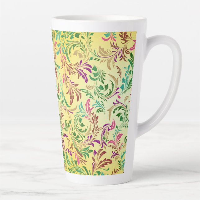 Branches Pattern Design-78466 Latte Mug (Right)