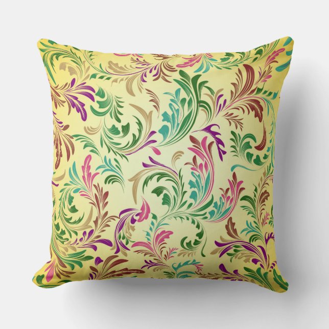 Branches Pattern Design-78466 Throw Pillow (Front)
