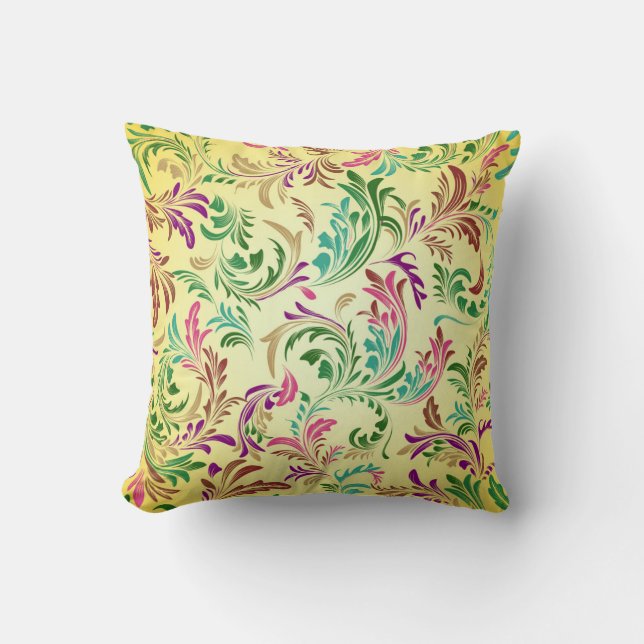 Branches Pattern Design-78466 Throw Pillow (Front)