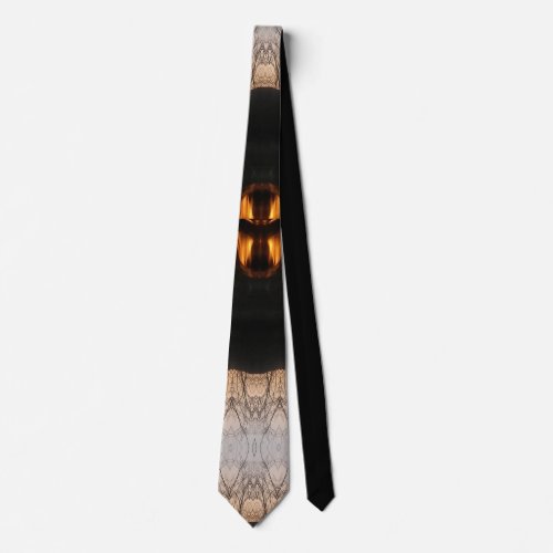 Branches Trees Fire Flames Mandala Nature Art Neck Tie