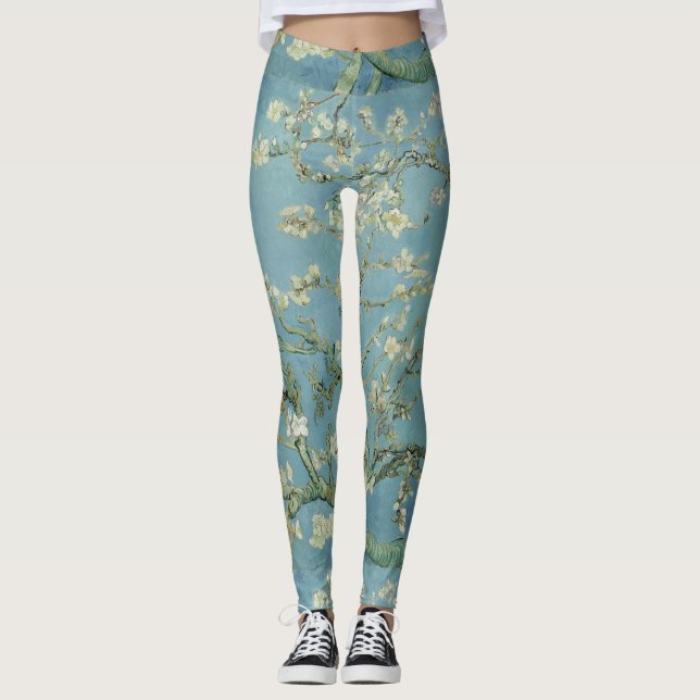 Branches_W_Almond_Blossoms_Vincent_van_Gogh_1890 Leggings (Front)