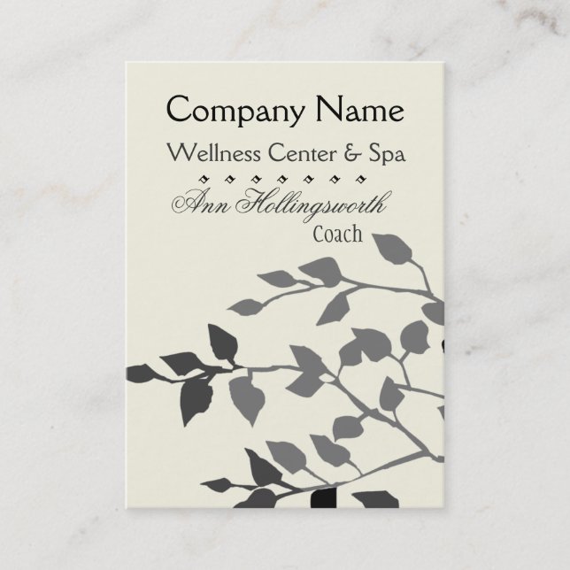 Branches Wellness Center & Spa Appointment Card (Front)