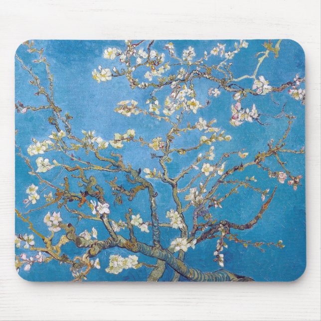 Branches with Almond Blossom Van Gogh Mouse Pad (Front)