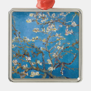 Branches with Almond Blossom Van Gogh painting Metal Ornament