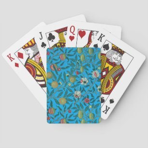 Branches with pomegranates by William Morris Poker Cards