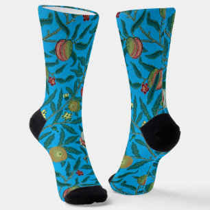 Branches with pomegranates by William Morris  Socks