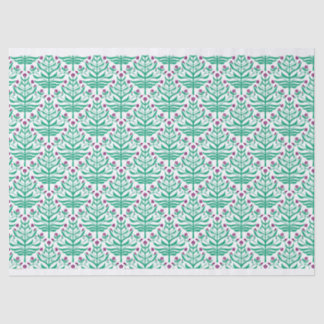 Branching floral pattern variety pack of gift wrap tissue paper