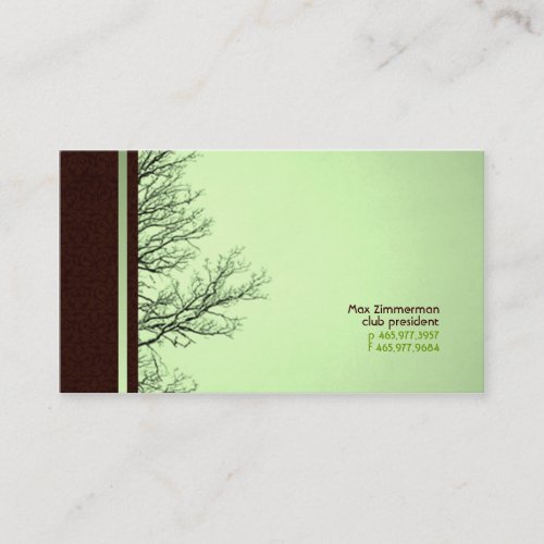Branching Out Green Business Cards