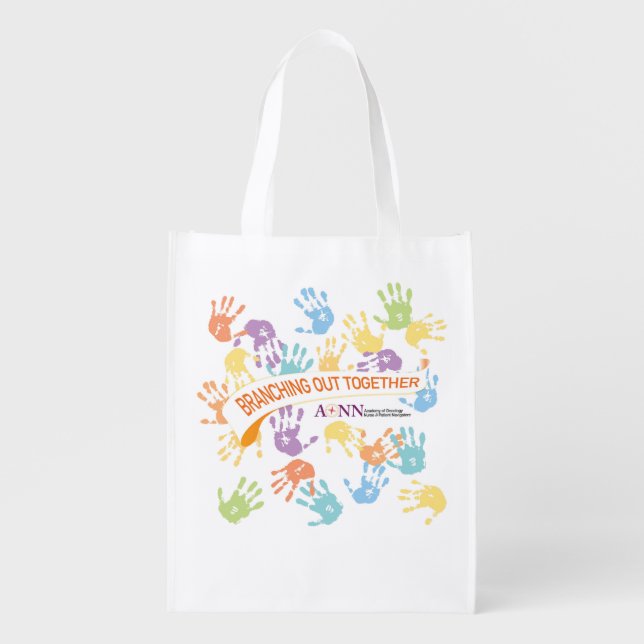Branching Out Together Sweatshirt Grocery Bag (Front)