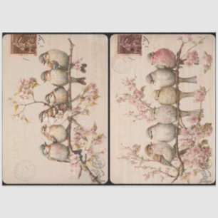 Branchy Birds Tissue Paper