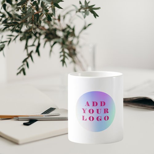 Brand color business logo coffee mug