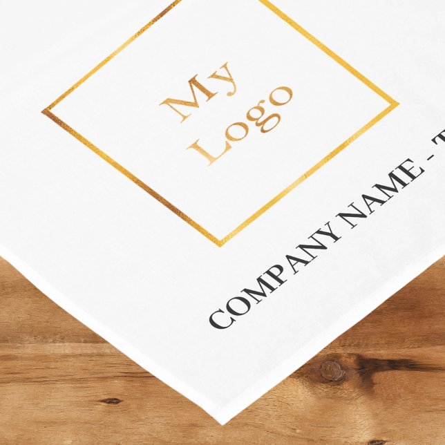 Brand color business logo text short table runner (Creator Uploaded)