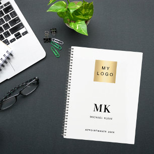Brand color monogram initials business 2027 planner