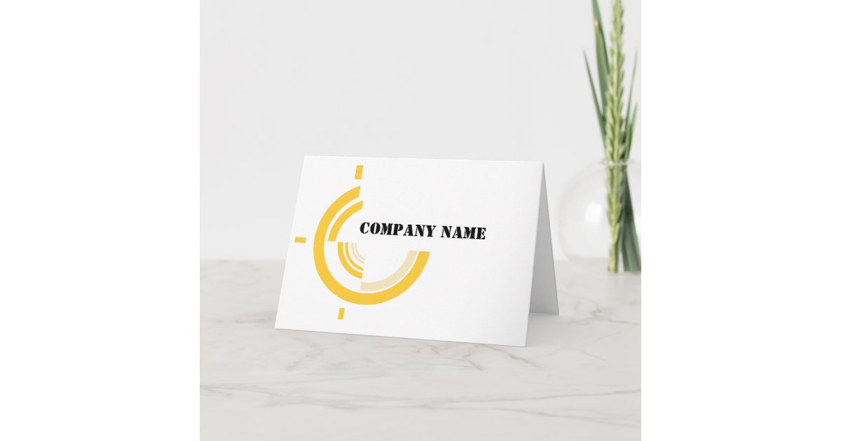 Brand Company Name Logo Promotional Business Thank You Card
