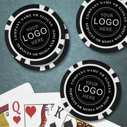 Brand Logo Business Company Event Modern Stylish Poker Chips