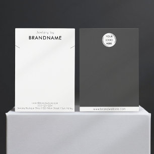 Brand Logo necklace Jewelry Display Card