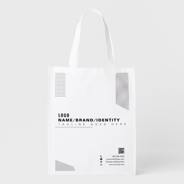 Brand logo qr code promo bag (Front)
