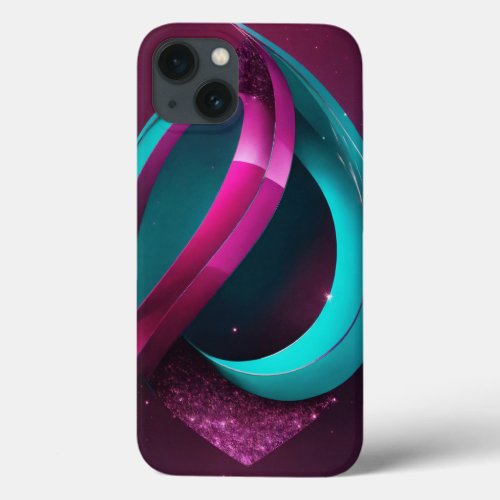 Brand logo with outline of curve of her back shape iPhone 13 case