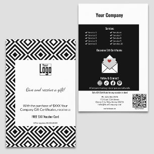 Brand Loyalty with a Gift Certificate Promotion Flyer