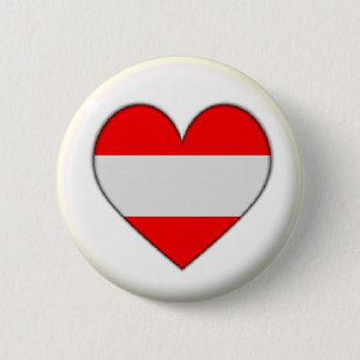 BRAND NEW!! - AUSTRIA HEART PIN BACK BADGE