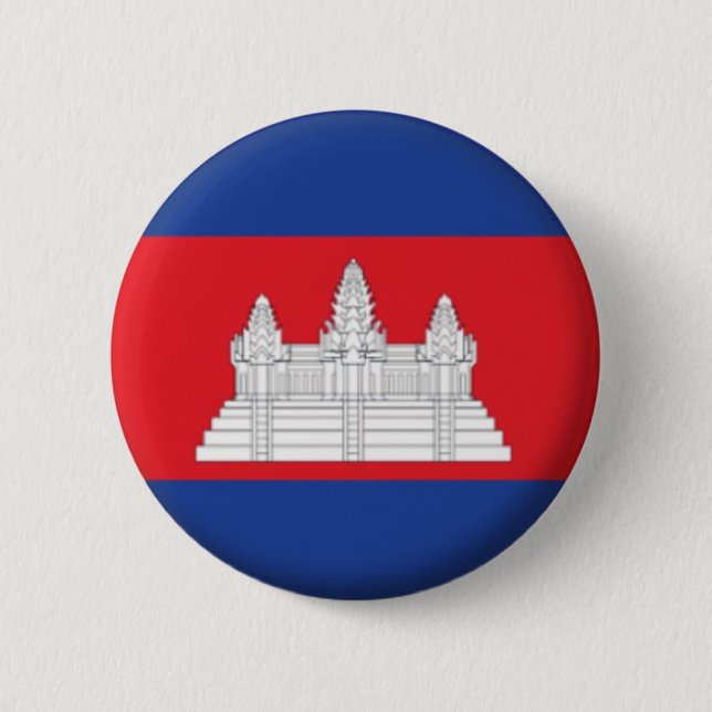 BRAND NEW!! - CAMBODIA PIN BACK BADGE (Front)