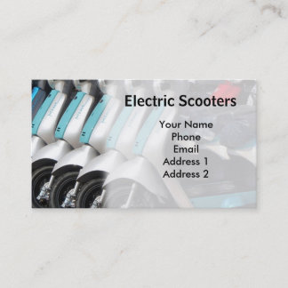 Brand New Environment Friendly Electric Scooters Business Card