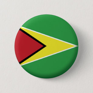 BRAND NEW!! - GUYANA PIN BACK BADGE