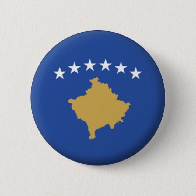 BRAND NEW!! - KOSOVO PIN BACK BADGE (Front)