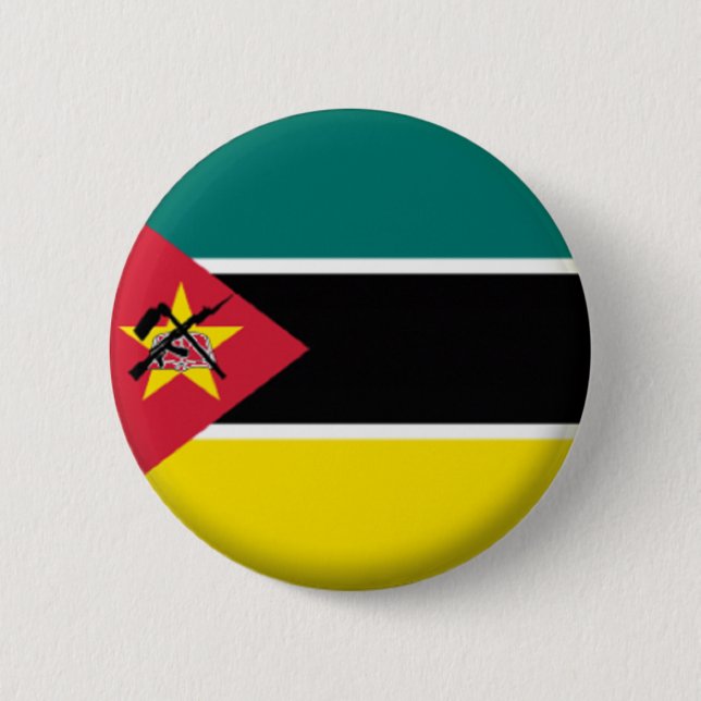 BRAND NEW!! - MOZAMBIQUE PIN BACK BADGE (Front)