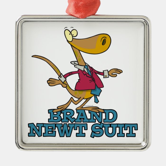 brand new newt suit lizard pun ornament