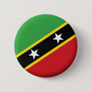 BRAND NEW!! - SAINT KITTS AND NEVIS PIN BACK BADGE