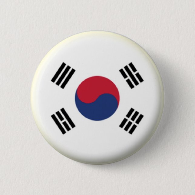 BRAND NEW!! - SOUTH KOREA PIN BACK BADGE (Front)