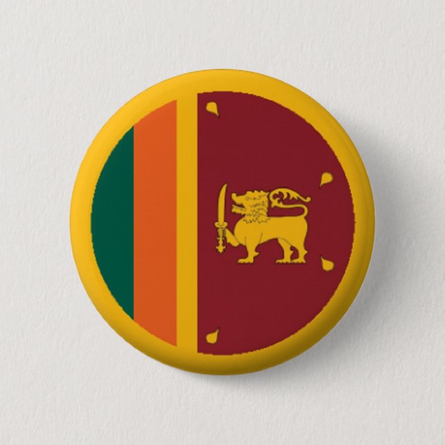 BRAND NEW!! - SRI LANKA PIN BACK BADGE (Front)