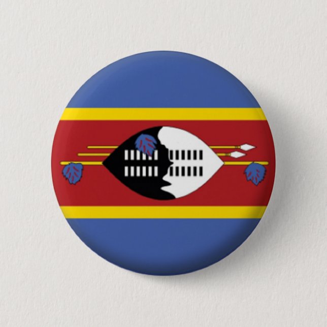 BRAND NEW!! - SWAZILAND PIN BACK BADGE (Front)