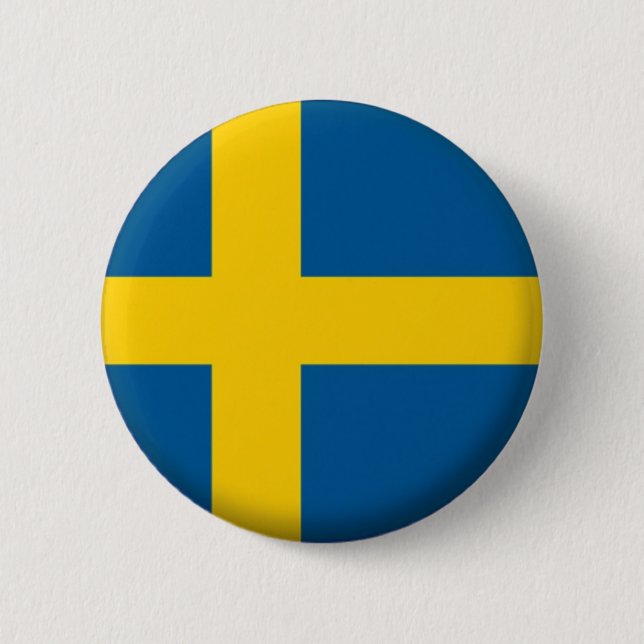 BRAND NEW!! - SWEDEN PIN BACK BADGE (Front)