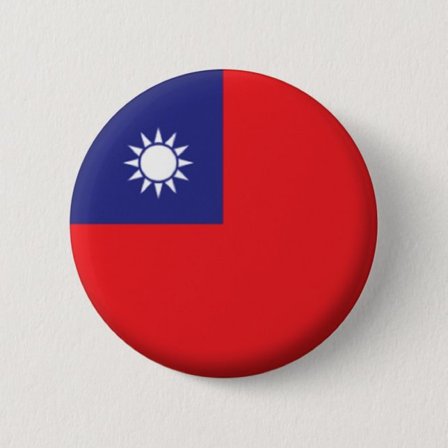 BRAND NEW!! - TAIWAN PIN BACK BADGE (Front)