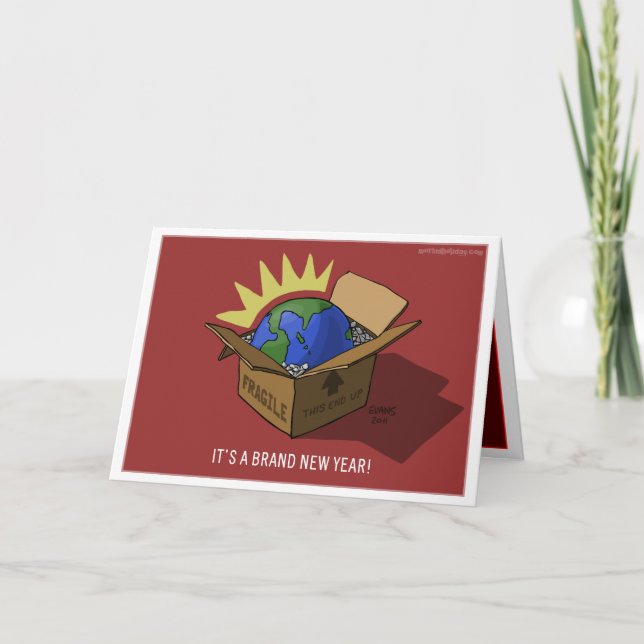 Brand New Year Holiday Card (Front)