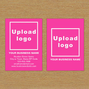 Brand on Pink Portrait Business Card